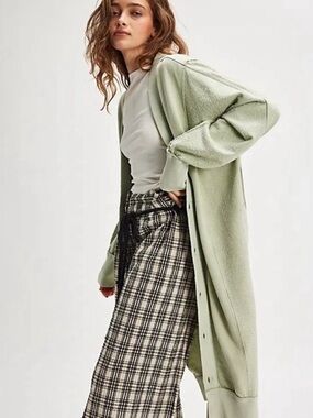 NWOT We The Free Dreamy Cardigan Meadow Haze Oversized Button Front | Large